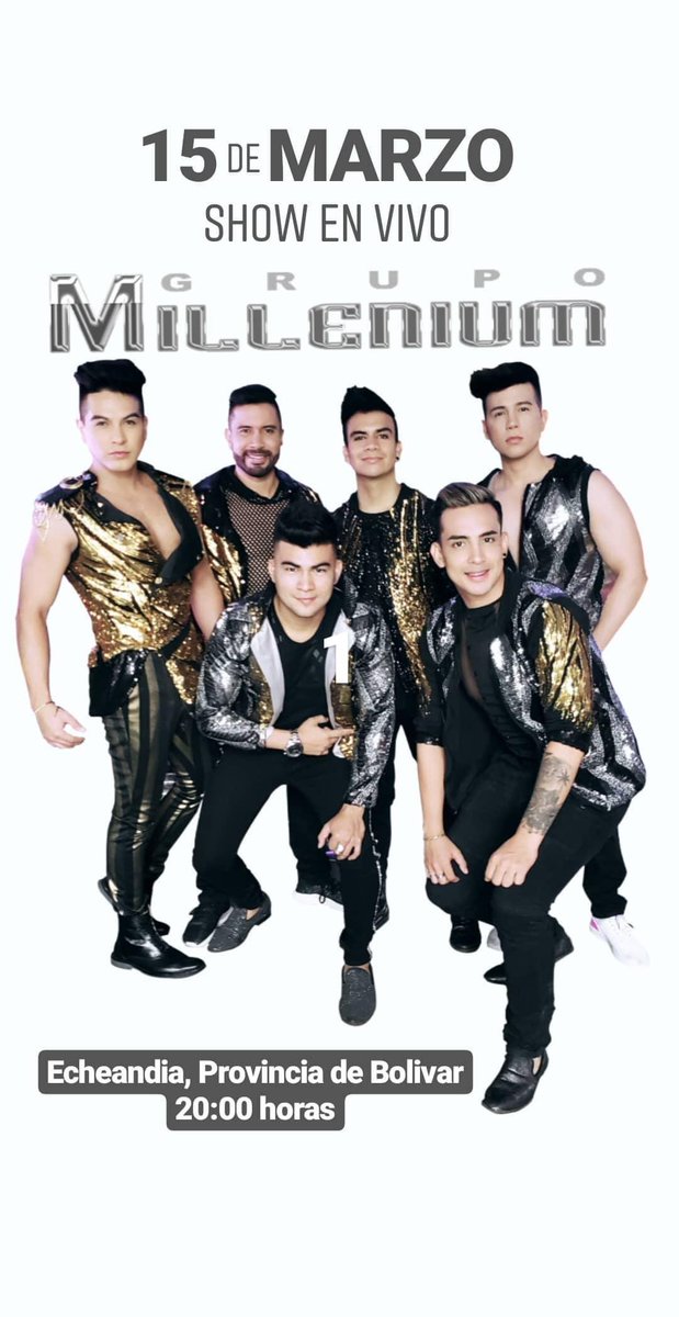 grupomilleniumm's tweet photo. #grupomillenium #millenium hoy en #Echeandia #provinciadebolivar para contratos al 0997741914 #manager @angelchevasco https://t.co/GlzyEtG1LY