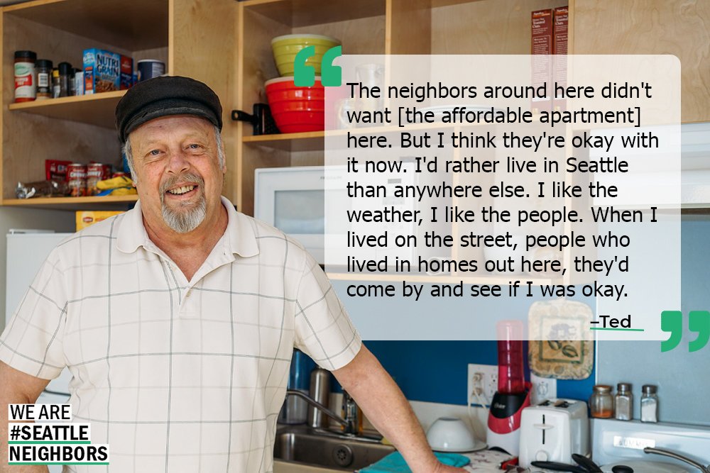 In three days, let’s pass Citywide Mandatory Housing Affordability for people like Ted, a retired carpenter and truck driver who was able to exit homelessness because of a subsidized apartment.
Read Ted’s story here: seattleneighbors.org/#/ted/