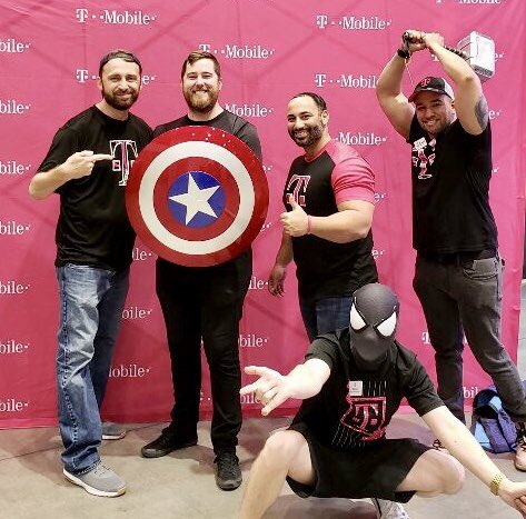The Raleigh Truck team is having fun UnCarrier-style at <a href="/NC_Comicon/">NC Comicon</a>! 
#AreYouWithUs
#NERules
<a href="/JonFreier/">Jon Freier</a>
<a href="/thayesnet/">Terry Hayes</a> 
<a href="/MrDennisJones/">Dennis Jones</a>