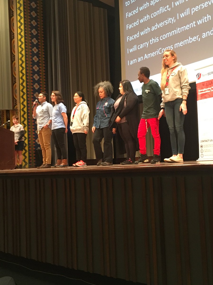 YouthBuildPHL's tweet photo. Yesterday, @americorps members statewide joined together for a day of professional development at the 2019 PA #AmeriCorpsWeek Celebration and Conference. Days like this serve as a reminder of why #ybphilly is proud to be #madeinamericorps. #YBWay https://t.co/co6K2Cqfm8