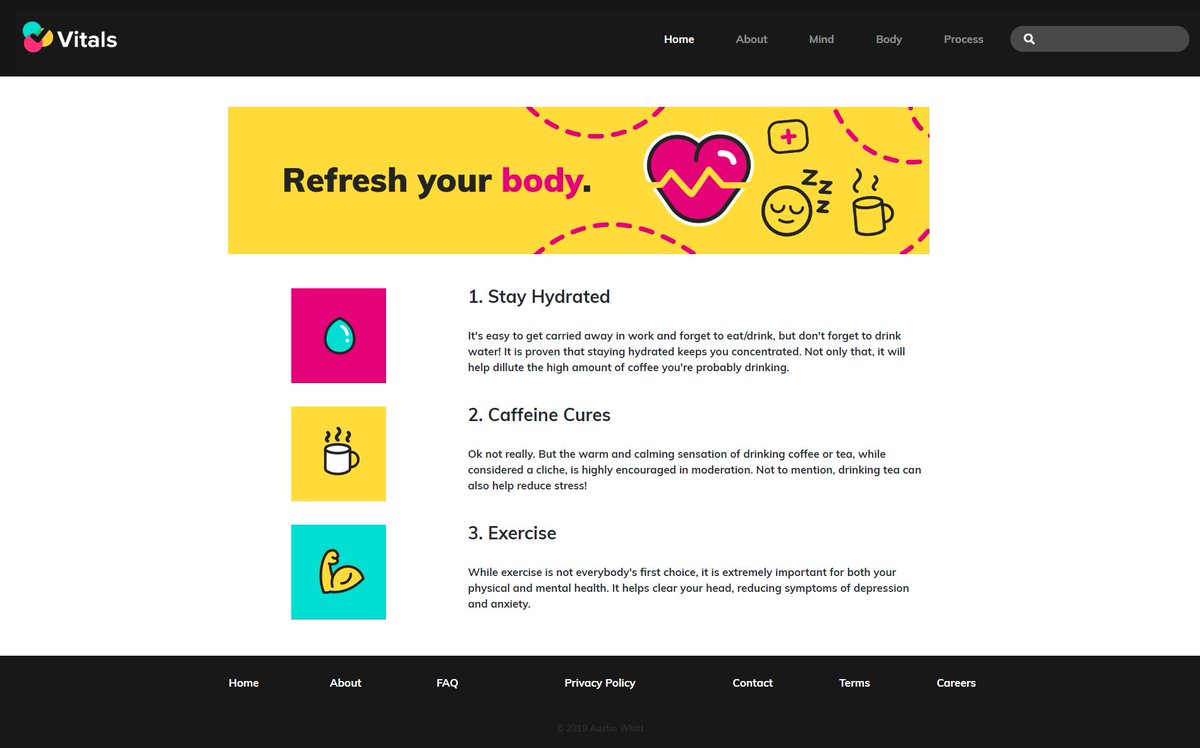 Penguitt's tweet image. Very happy to share a project I&apos;ve been working on! With the help of @Hitzel89 &amp;amp; @BlackSwordD2, I have designed and coded my own website! Not done yet, but I&apos;m super proud! It&apos;s a design/art student survival guide. #CheckYourVitals
