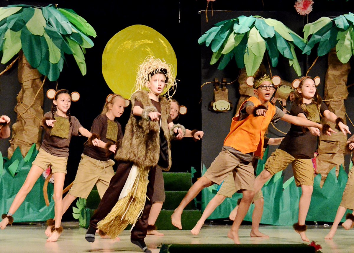 AveryElementary's tweet photo. Avery Cubs present "Jungle Book Kids!" You can, "Trust Me," it's so much more than just, "The Bare Necessities." Friday night at 6:30pm and Saturday, March 16th at 4;00pm. Tickets at the door: $3 adults/$1 children. #averyrocks #ccsdfam https://t.co/wiveL7DXZv