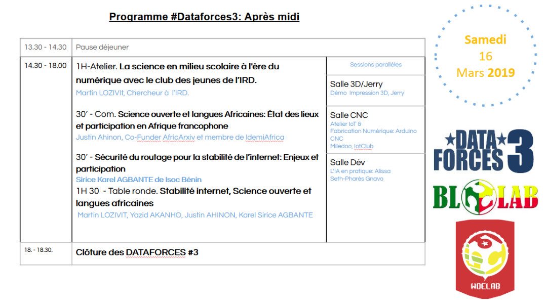 nativ_IS's tweet photo. #Dataforces J-1
L'acte 3 de #Dataforces, un événement made in WoeLab, aura lieu à Cotonou demain le 16 mars 2019!
Decouvrez les TDRs et Programme ici https://t.co/3LdatHruG7
@sename_ @woelab @BLOLAB_BENIN @EtriLabs @DjantaTechHub @Dual_Media @LfriiMedia @republicoftogo @MpenTG https://t.co/Ut8XB6RL1X