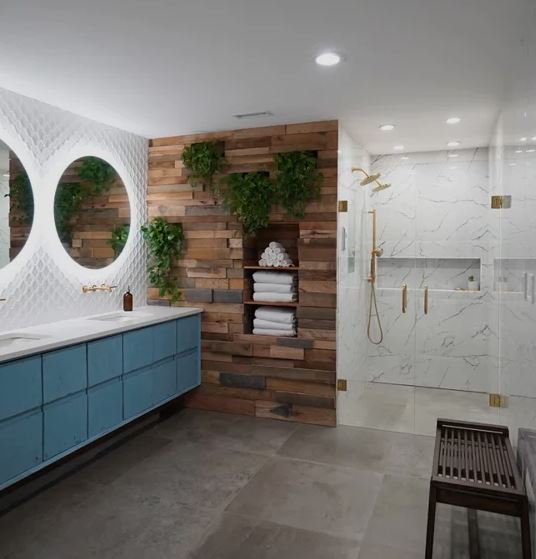 clearmirrors's tweet photo. People, people...you have to see this bathroom by our design partner @changeURbathrm Nothing short of #amazing! See the rest of the project at https://t.co/9KyW5Q4zTS #showerlite @clearmirrors https://t.co/PMuhLoF599