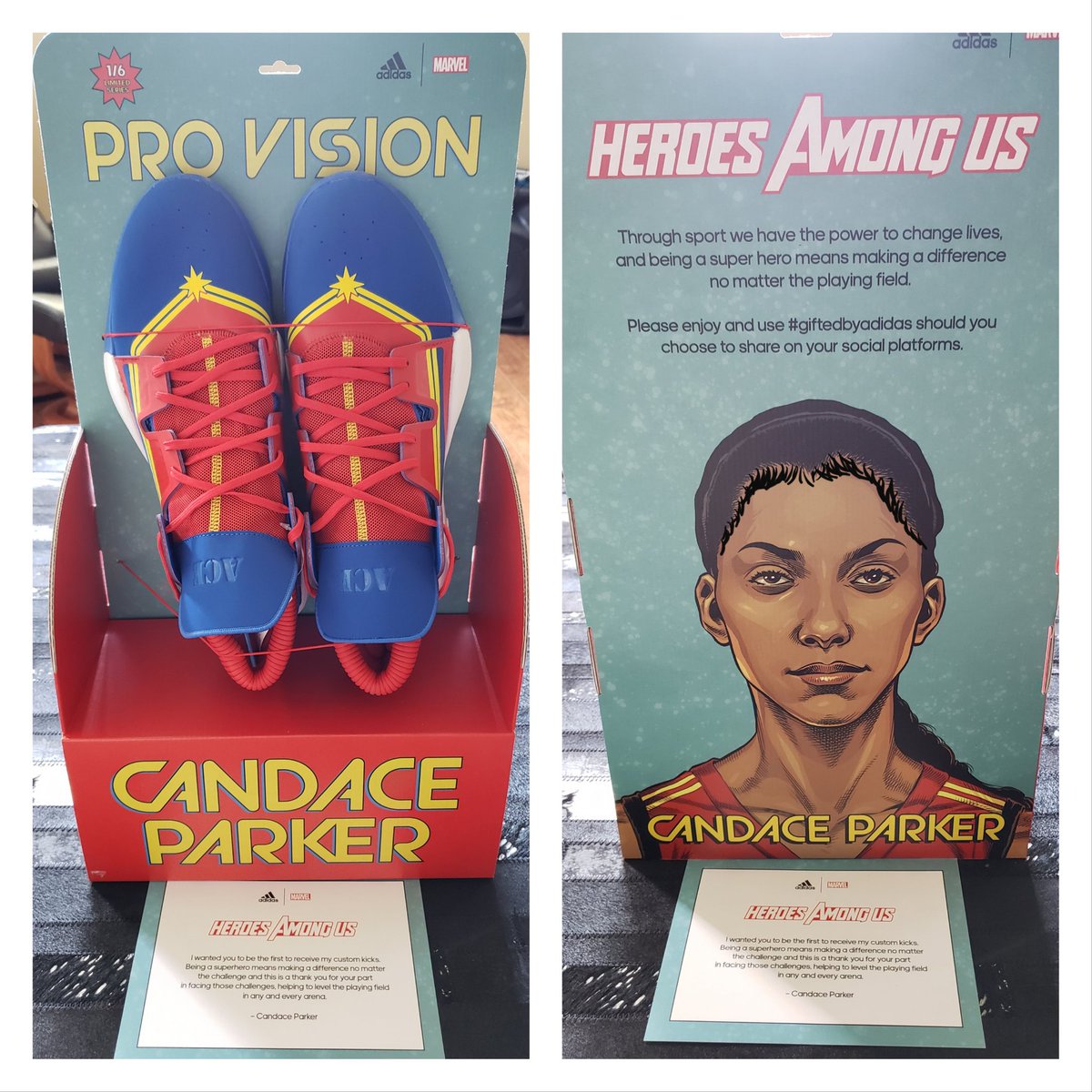 candace parker shoes marvel