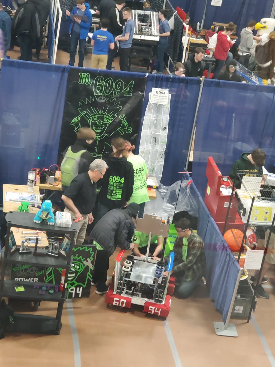 montwildcats's tweet image. Our #roboticscats are competing now! Inspection was last night and they began pool play today. Tomorrow brings tournament seeding and the championship in the afternoon! #betrueblue #robotics #letsgocats