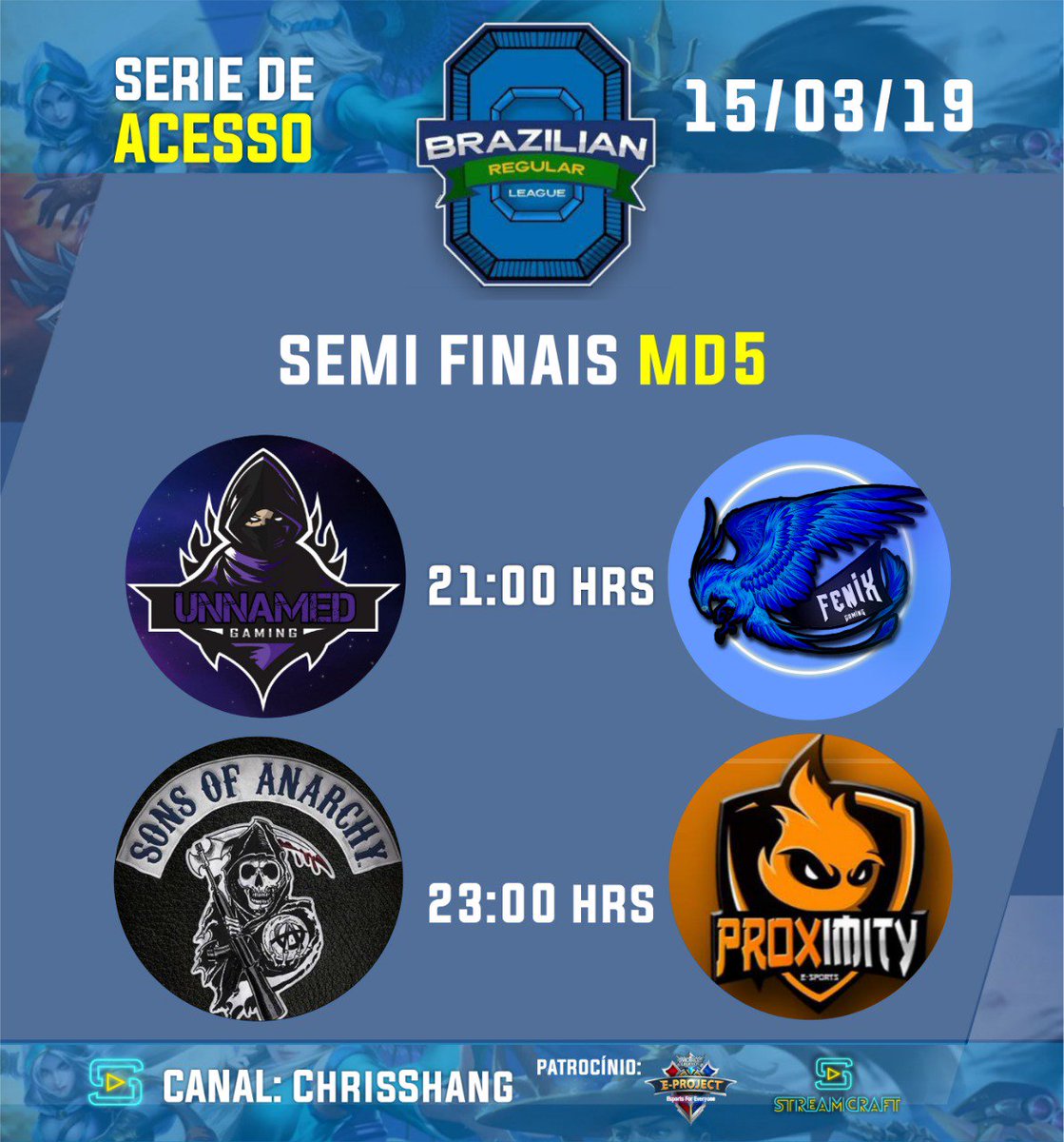 BRL_ML's tweet photo. HOJE TEM SEMI FINAIS! 
É MD5 PELO SONHO DA BRL!
4 Equipes disputam hoje a partir das 21 horas duas vagas para a grande final da série de acesso que acontece amanhã!

https://t.co/sLoybODrLT
Assista esse confronto na streamcraft do Chris Shang. https://t.co/MYfzu8je5c