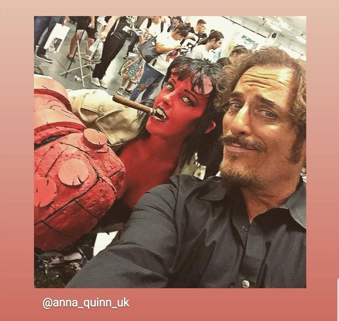 #FlashBackFriday the time I met the hunky @KimFCoates ? #FF #cosplay #hellboy @SonsofAnarchy @perlmutations