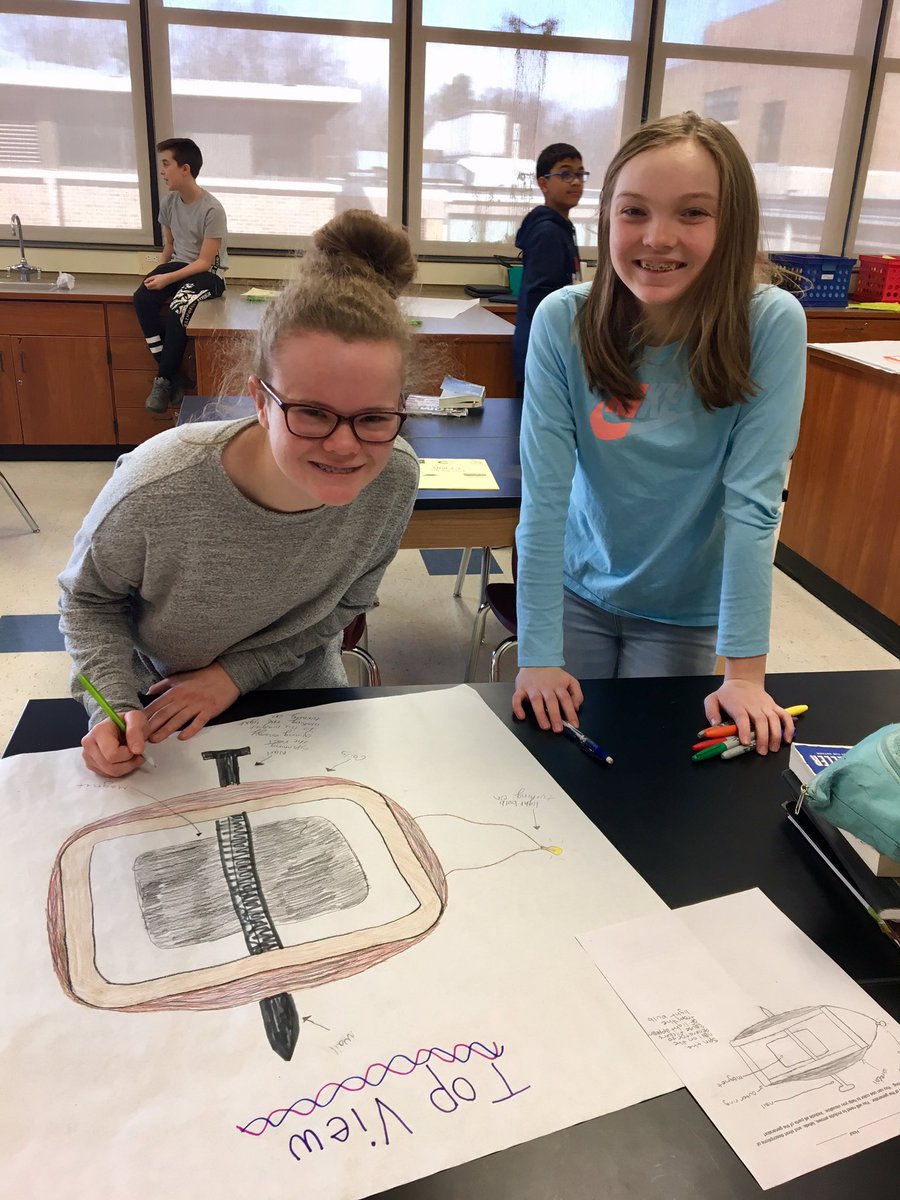 SchaferROMS's tweet photo. Students created models of generators as part of our energy unit in 7th grade science. #bulldawgproud https://t.co/ofw5oaCOux