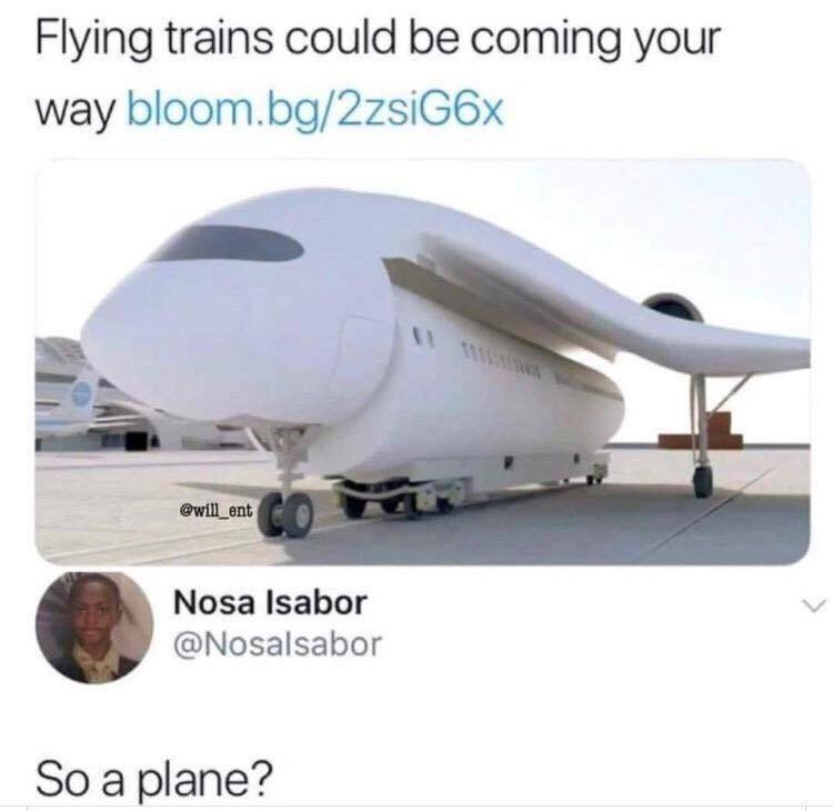 MemesOnReserve's tweet photo. A trane? https://t.co/ikrGO7LlZH