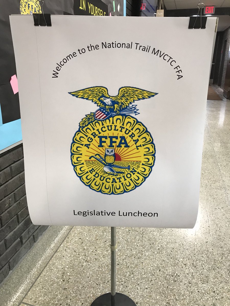 ohioagriculture's tweet image. Next we stopped at the National Trail Local Schools and @MVCTC FFA Elected Officials Luncheon in New Paris. #OhioAgWeek