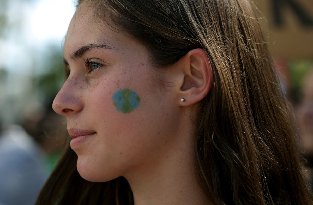 Los Angeles youth join a global-wide strike from school to demand action on climate change. #youthclimatestrike