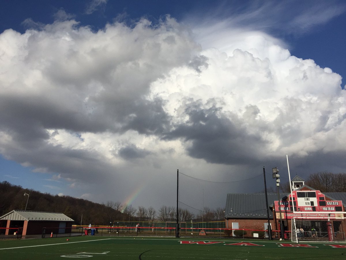 Spring has sprung! (Along with the rain. And thunder. And hail. And rainbows!) #springshowers #keepyourraingearhandy