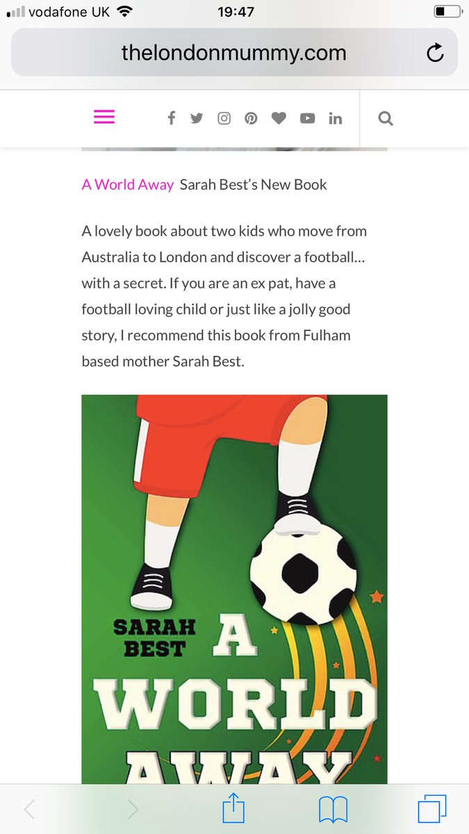 SarahBestPerth's tweet image. So thrilled that @TheLondonMummy has recommended ‘A World Away’ as a great read for kids... particularly after yesterday’s reading at a local school inspired some interesting questions 🤦‍♀️😂