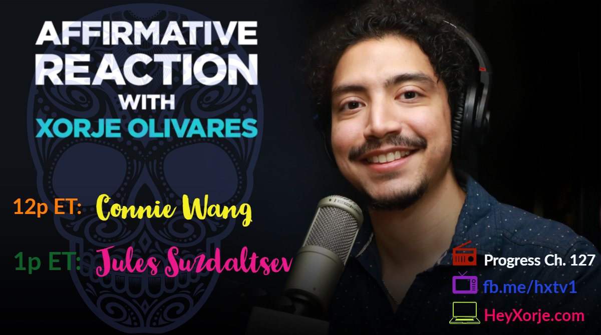 XorjeO's tweet photo. Amid this week's chaos, I'm excited to bring you another edition of #AffirmationReaction!
First I'll have my chat w/@conniewang of @Refinery29's #StyleOutThere & then will be joined by @jules_su
⏰Sat. 12pET/9aPST
📞866-997-4748
📻@SXMProgress ch.127
💻https://t.co/nIKLO1DZLT https://t.co/NYGiupb9Tx