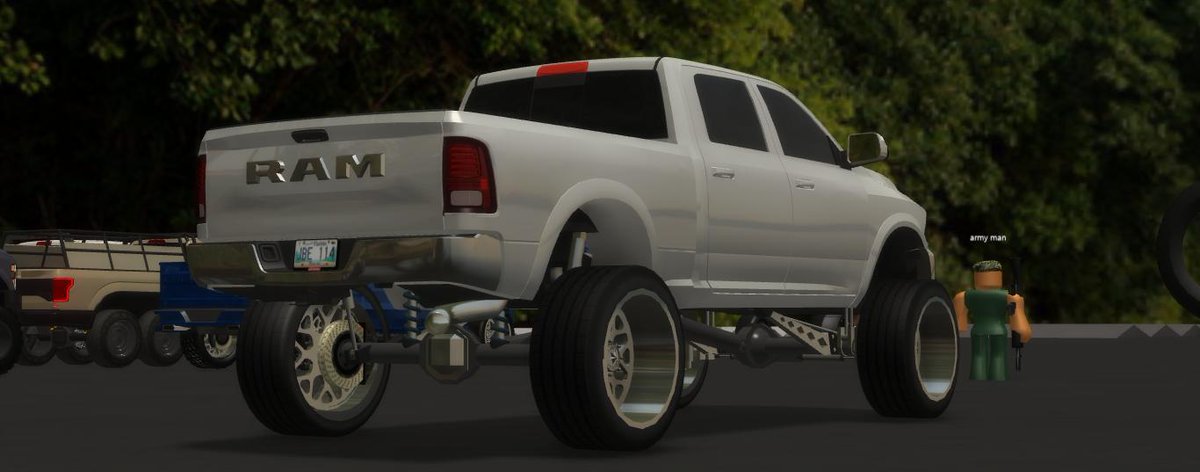 Gooby On Twitter Haven T Done A Lot Of Truck Stuff So Here It Is Just Updated The Lift And Put On Brand New American Force Flux Ss8s Made By Tooexoticz 2015 Ram - army truck roblox
