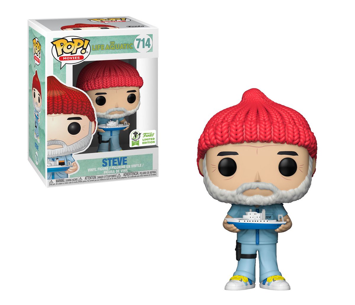 OriginalFunko's tweet image. RT &amp;amp; follow @OriginalFunko for a chance to WIN an Emerald City Comic Con exclusive 'The Life Aquatic' Steve Pop! #ECCC #FunkoECCC