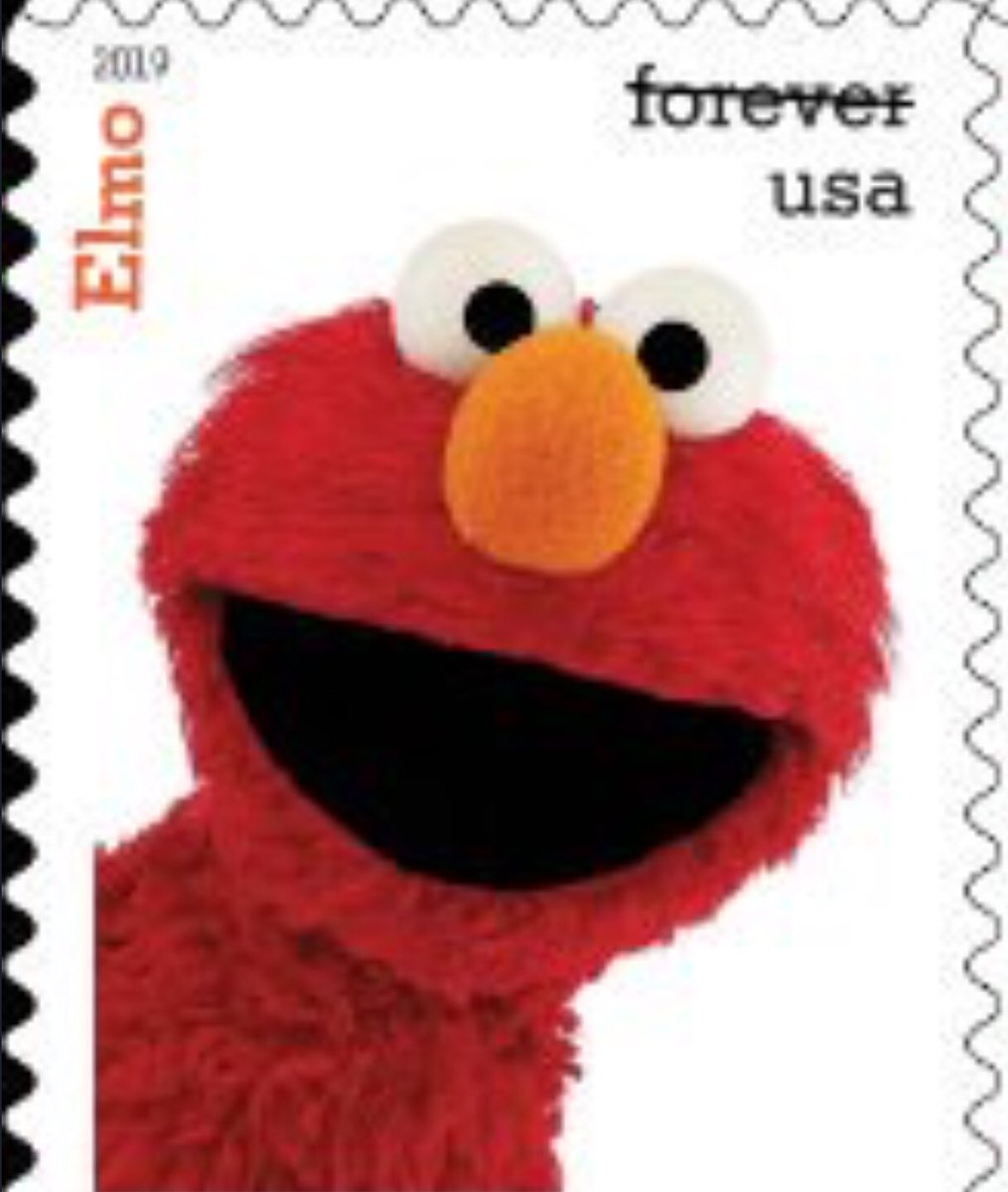 sierranv's tweet photo. @BETHLOG1975YAHO I found him @SuperElmo Can’t wait 😊 to come out soon @USPS #coolstamps #findingelmo https://t.co/94WA9ZpxMK