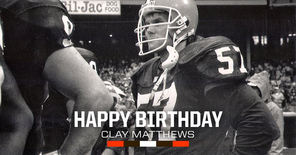 π RT to wish Browns alum Clay Matthews Jr. a Happy Birthday! π