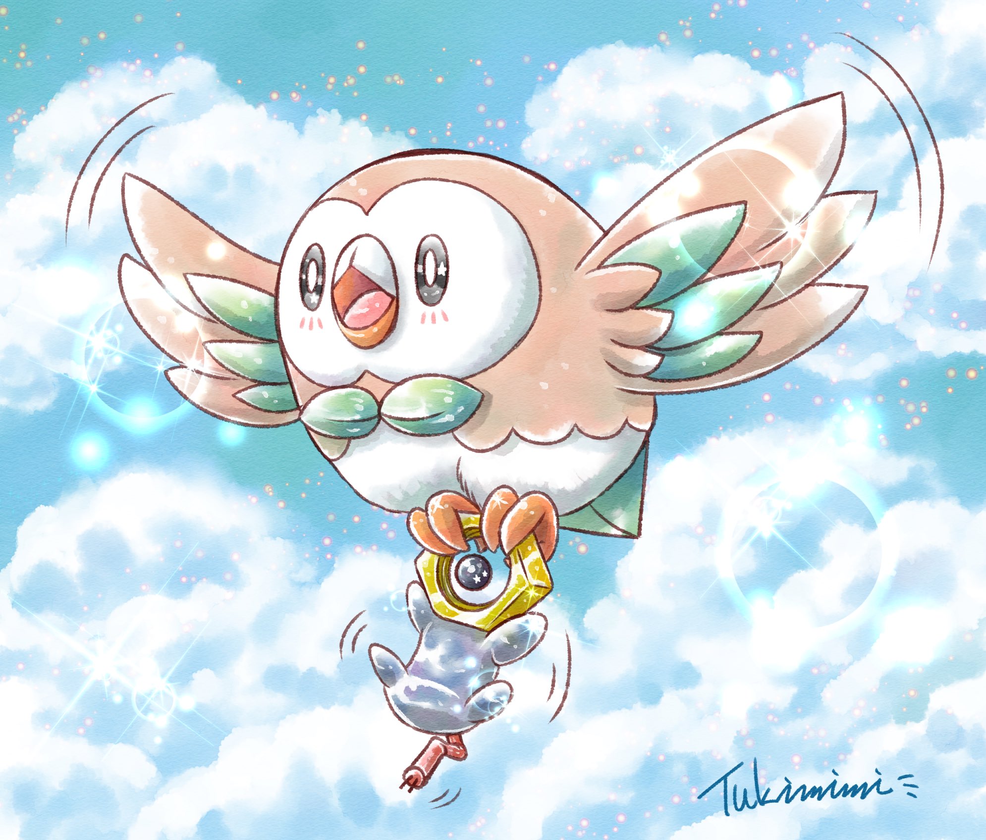 تويتر つきみみ على تويتر おはモクロー メルタン ポケモン イラスト モクロー メルタン T Co 37vvubduaq