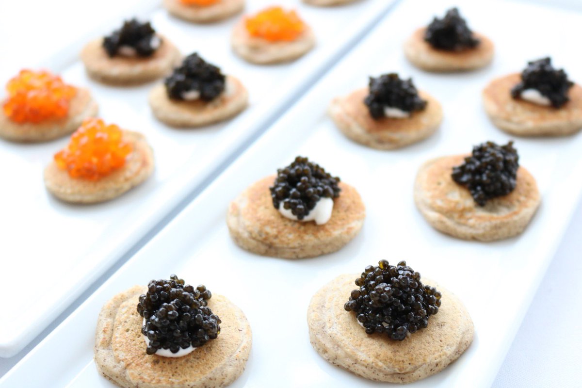 Two orders of blinis = the perfect Friday.