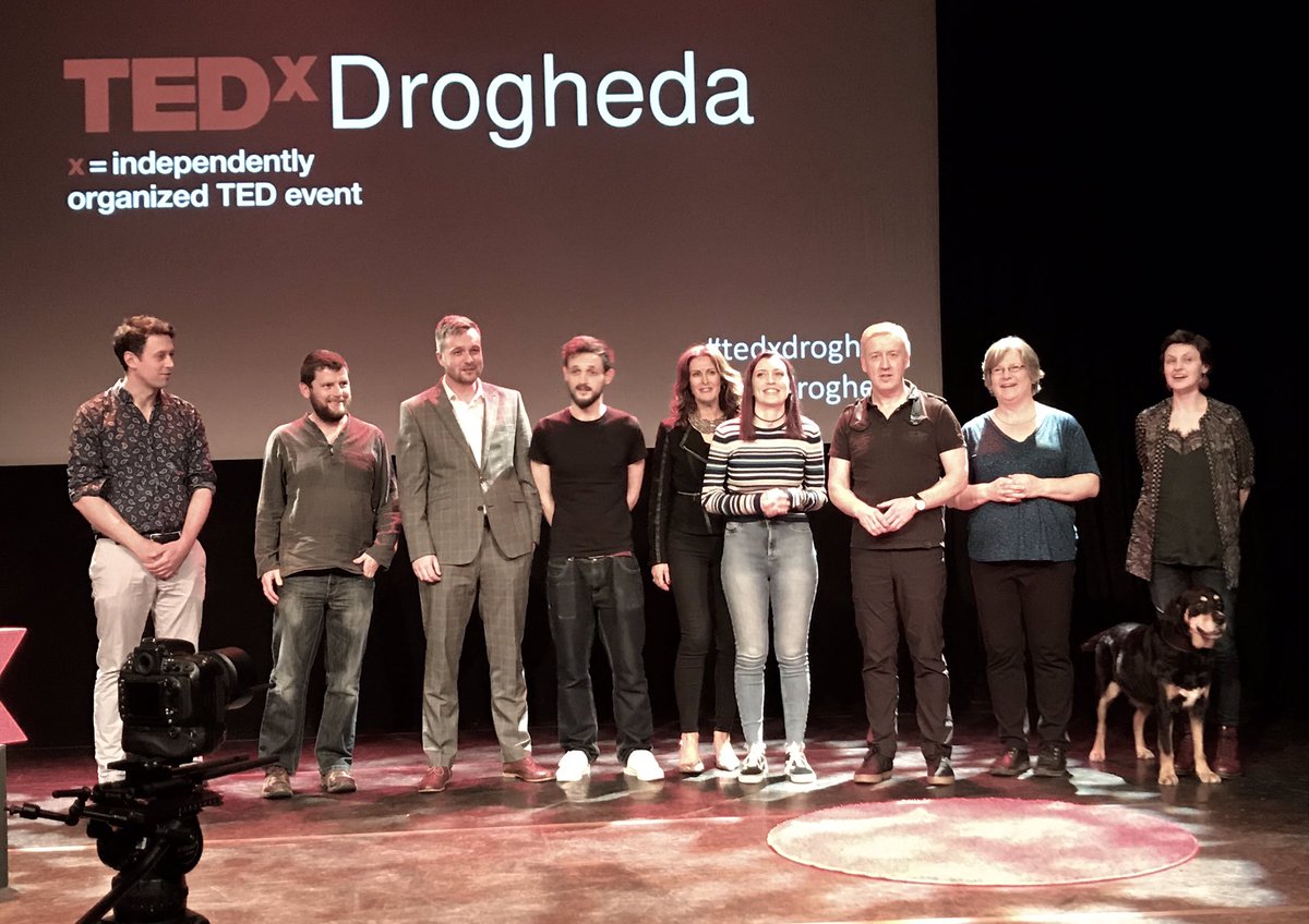Really enjoyable and insightful evening at <a href="/TEDxDrogheda/">TEDxDrogheda</a>. These 8 brave speakers were excellent and the glamorous as MC @alisoncomyn steering the evening delightfully #TedxDrogheda