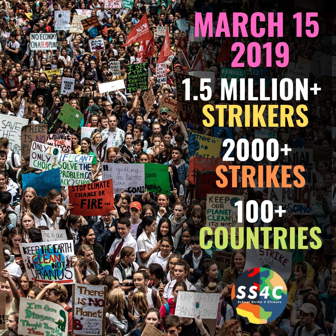 StrikeClimate's tweet photo. BREAKING NEWS: While we were asleep, the world was striking! The numbers are in: yesterday was THE BIGGEST day of climate action ever! @ScottMorrisonMP @billshortenmp you catching this? The youth are rising! #climatestrike #ss4c https://t.co/YbLhzAF9X9
