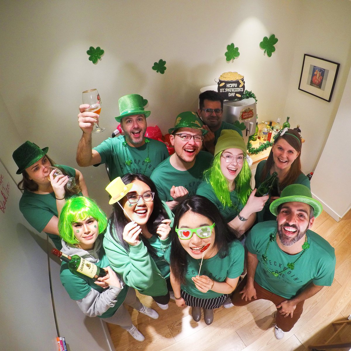 _CheckpointOne's tweet photo. We're celebrating a wee bit early... Happy St. Patrick's Day, everyone! Enjoy and remember to be safe!

#checkpointlife #lifeatcheckpoint https://t.co/P4TKA3Wb8F
