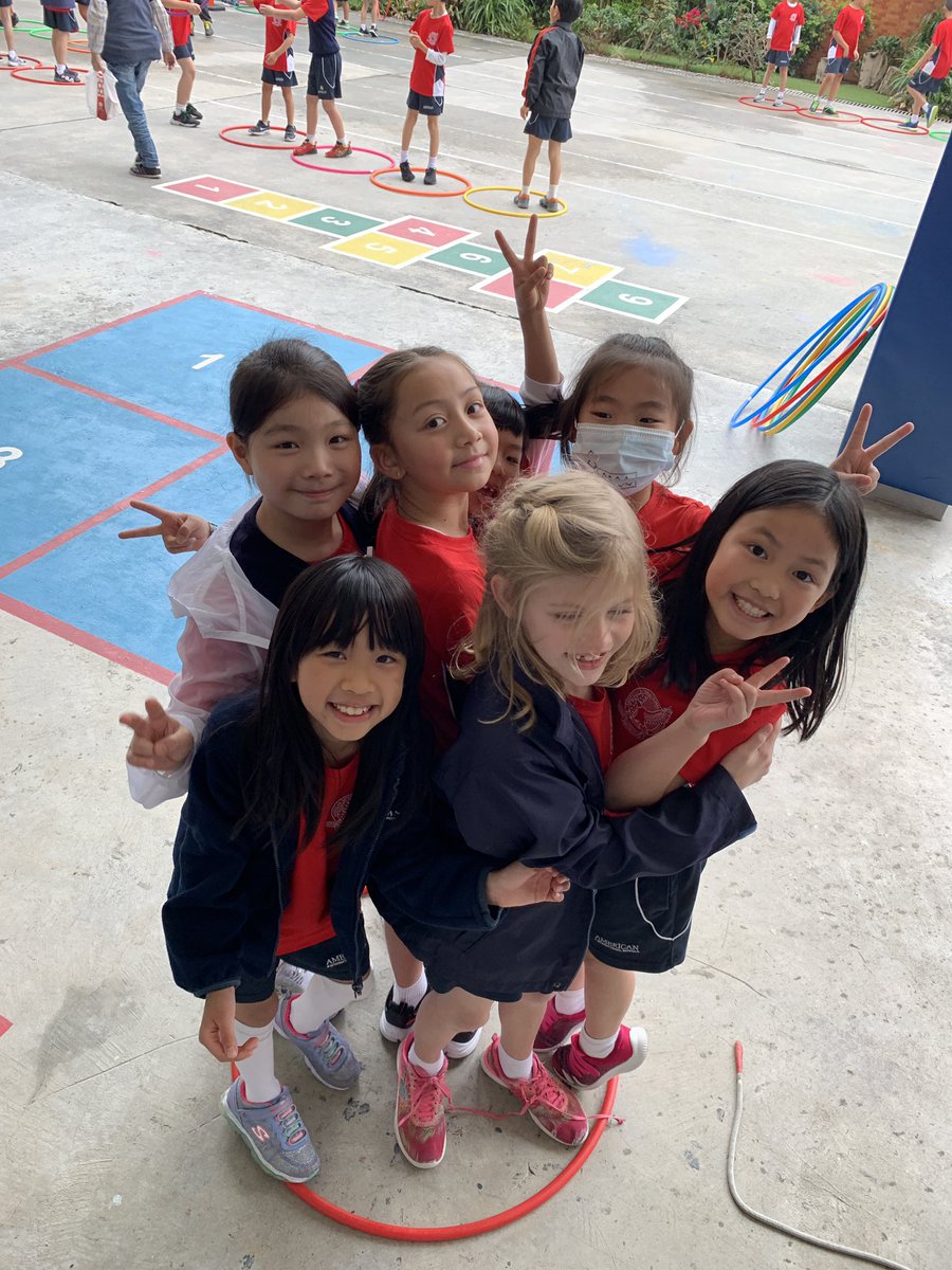 MrLee427's tweet photo. The rain can’t stop us from having fun! Thanks to @BKotze_AIS @CamiOkubo @mrdavehan and Mr. Wright for putting together a fun day for the kids!! #empoweredthinking #flexibility #redbrick125 @aishongkong https://t.co/T5Vtu1zjzI
