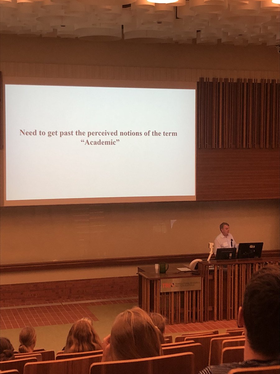 BrittShaw94's tweet image. How to break out of the peer perception of the “ivory tower” prison.

Prof Mark Smithers teaching how to be an academic in practice not just the office

@AAHMS_health #QCSS