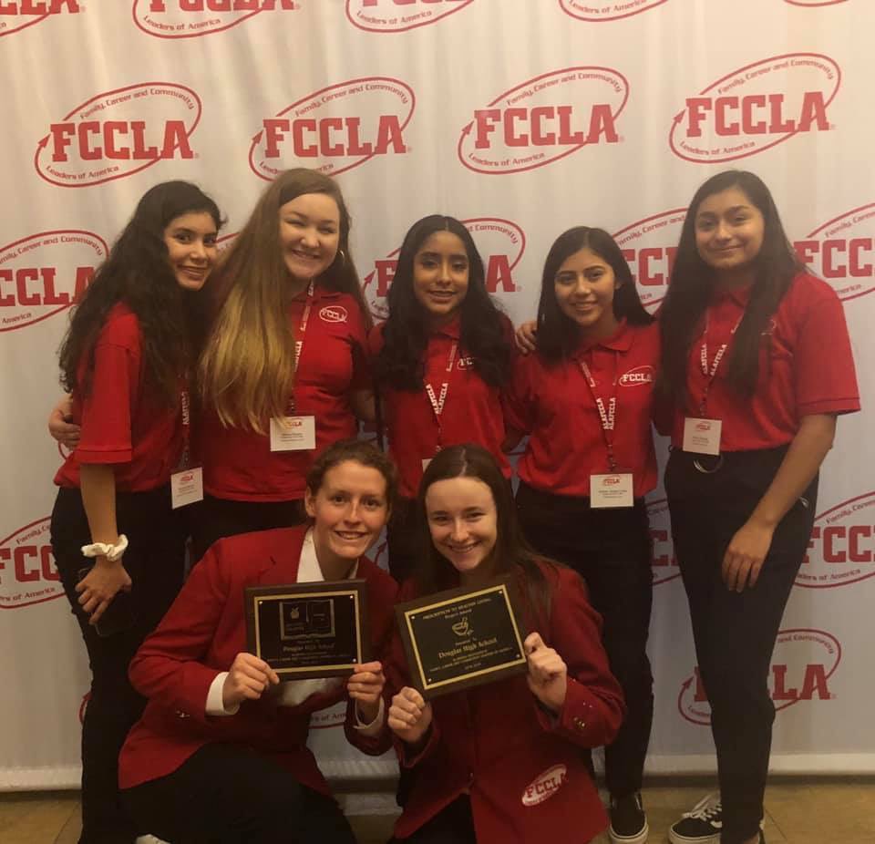 staplerar's tweet photo. Congratulations! Douglas High School FCCLA is headed to Nationals!!! Nationals this year is Anaheim, California! We are leaving State Leadership Conference with 2 invitations to national conference this summer, 4 Gold Medals, 4 silver medals, and 3 state awards! https://t.co/YxL62iX4q0