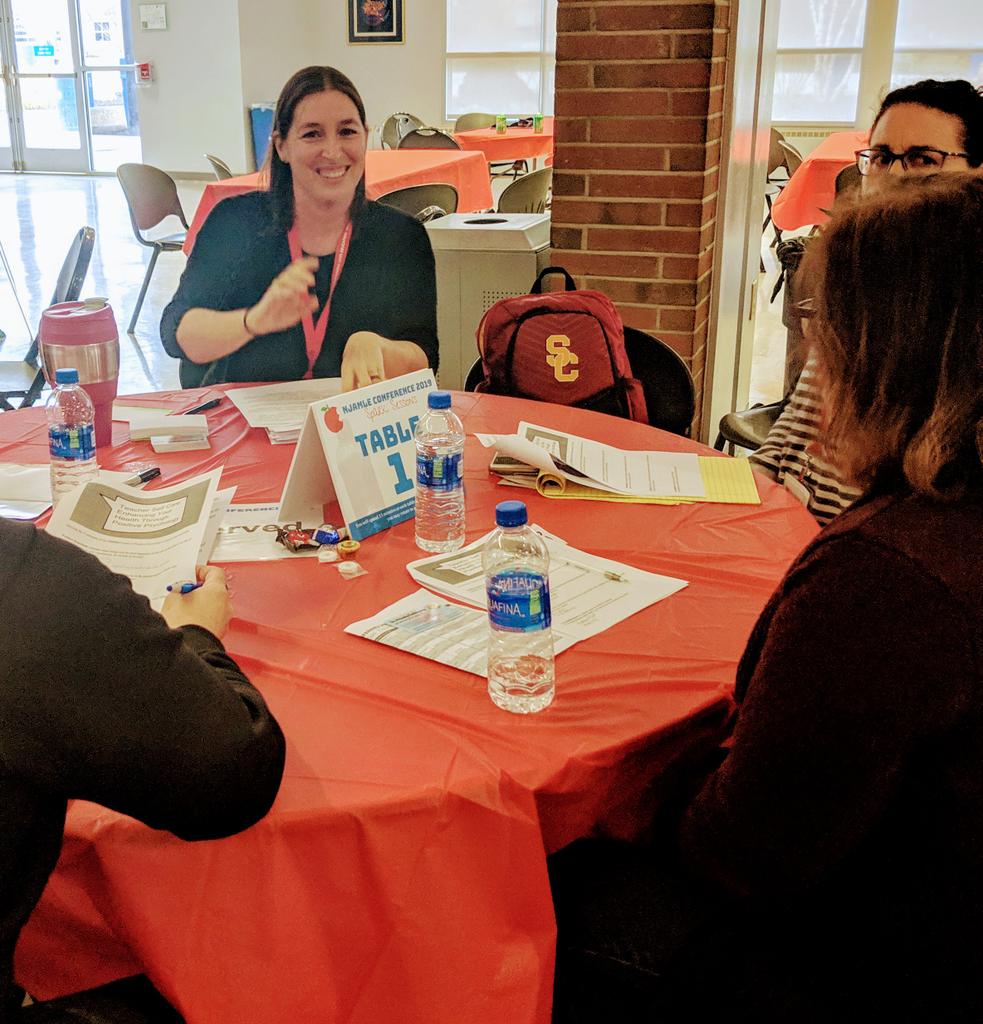 CynthiaCassidy's tweet photo. Thanks for sharing your ideas on wellness @CoachRodrigues8 today at #NJAMLE19! #njamle #amle #njea #middleschool https://t.co/Ri6t1IkGti