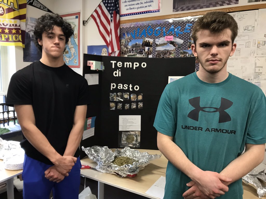 Nipmucitaliano's tweet image. Giovanni and Vincenzo (and Antonio) with their Ligurian food truck. #worldlanguageweek #mursd