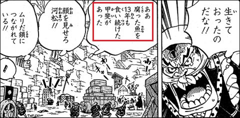 Log ワンピース考察 在 Twitter 上 ワンピース 考察 毒魚を食い続けて13年 河松の空白の7年間について 日和と共に隠れて 生きた7年間 トキの能力で時を飛んだ可能性は 兎丼で労働者だった期間は T Co X9y8lfwr0l T Co