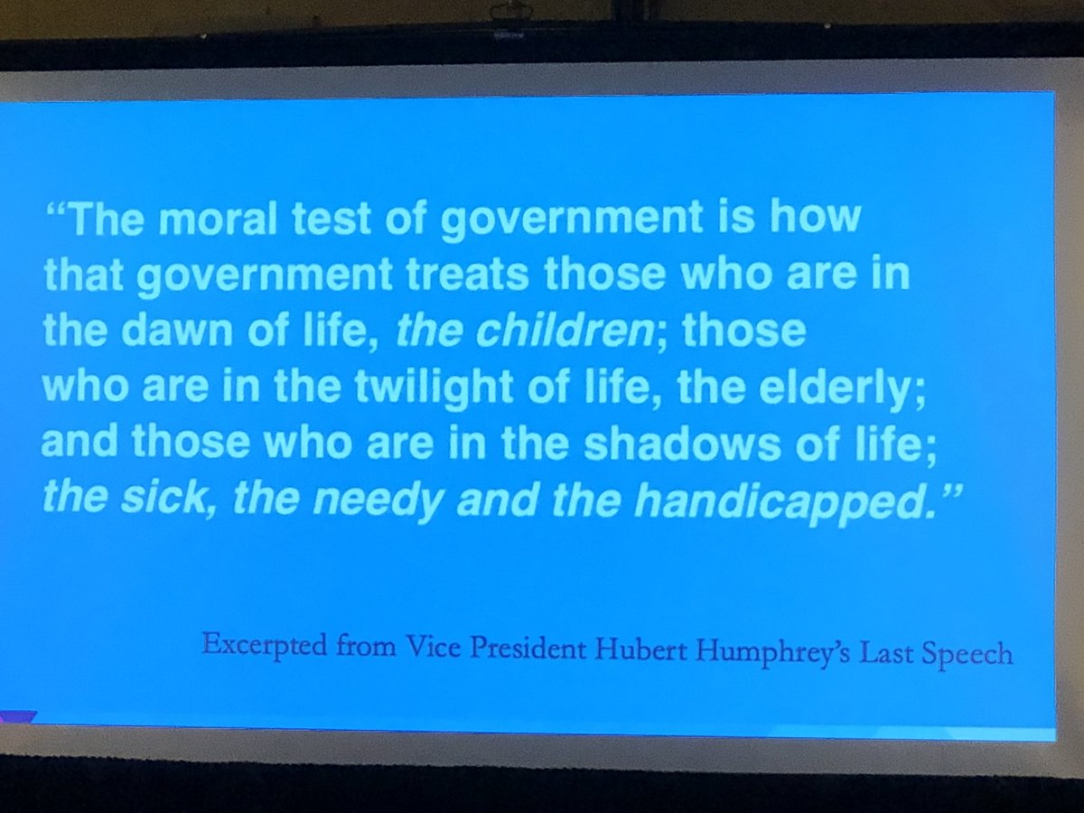 Sean Morrison gives amazing history of American medicine, serious illness and (the moral imperative of) pediatric palliative care   So inspiring!! #pedpc #hpm #hpm19