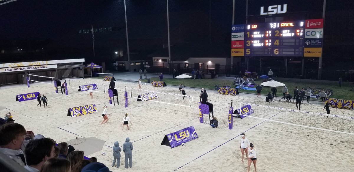 Lark_NessMonsta's tweet photo. We are officially a #BeachVolleyball School. @LSUBeachVB 

#GeauxTigers #DeathVolley https://t.co/ANaQtGHIrV