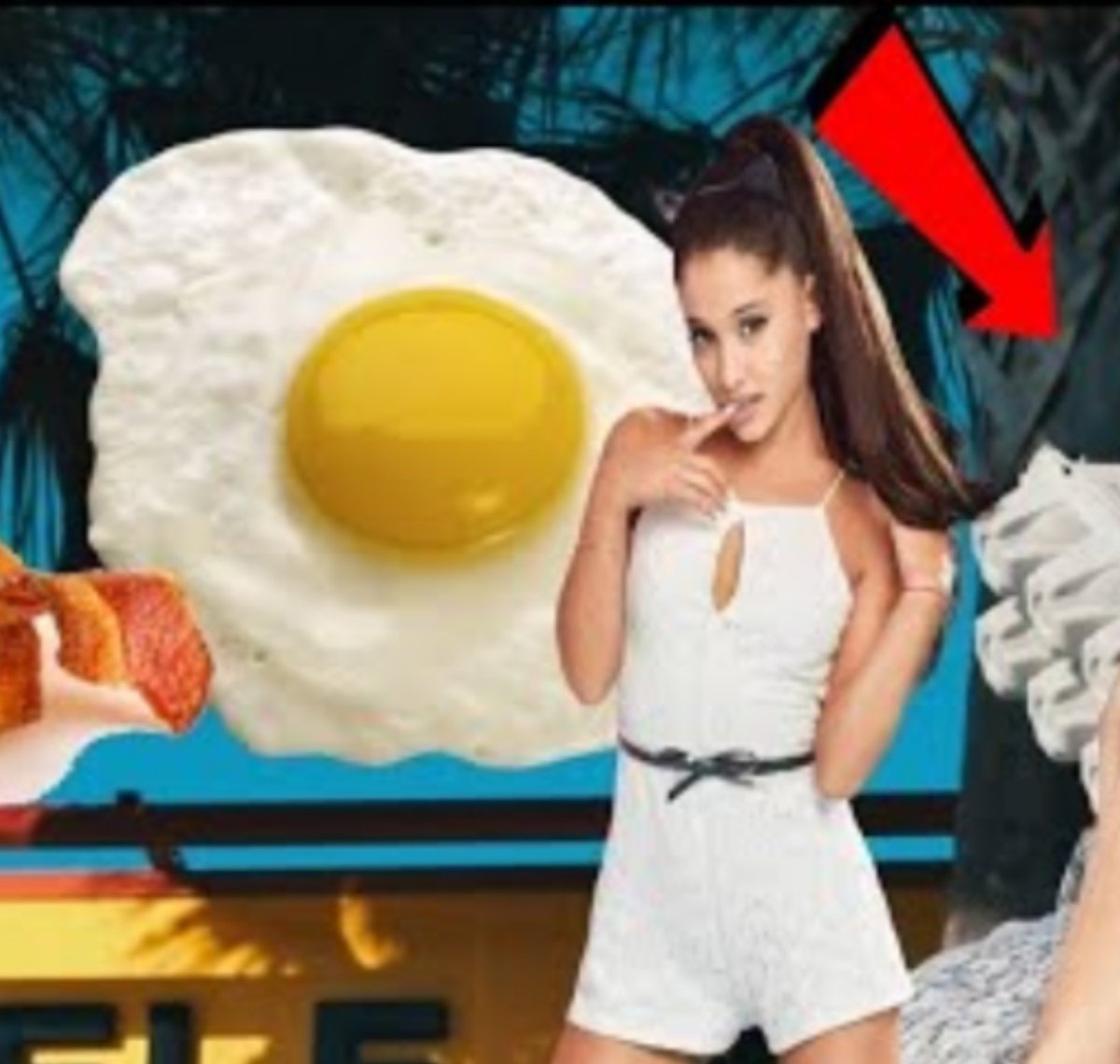 lordalmar's tweet photo. "I'm so fucking grateful for my eggs" #ArianaGrande. Cannot unhear  #eggs #thankyoueggs #ThankYouNext https://t.co/rwqDmysSnJ