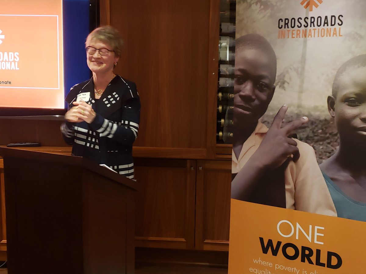 CrossroadsIntl's tweet photo. Cassie Doyle says it was a much bigger world. I do know Crossroads taught me some important lessons. It was 1976 and it was very controversial to work in family planning. Learned what sustainability looked like. @CGCassieDoyle #Crossroader https://t.co/QnWoJ2OQ7B