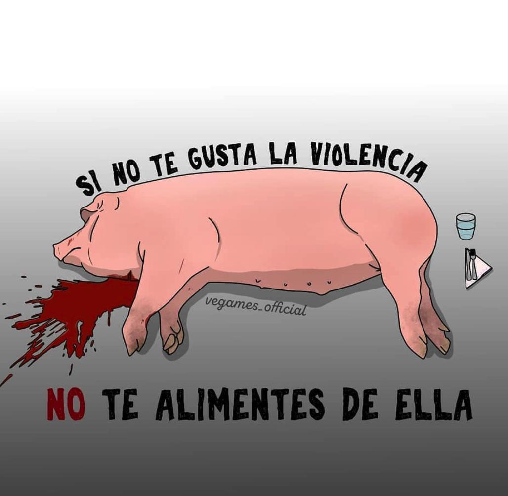 No se puede ocultar lo que sientes en tu alma. Elige la compasión, #SeVegano. 🌱 [Arte via: @VegamesOfficial]