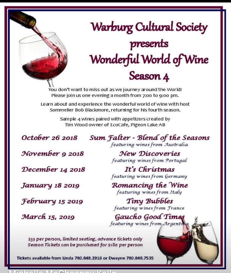 KieranQuirke's tweet photo. Out & about in #Warburg this evening talking with folks about how we're #FightingForYou #Alberta
Now, attending the Wines of the World presentation hosted by the Warburg Cultural Society!
#CommunitySoul
#ABPoli #ABLeg
#DraytonValleyDevon
#BetterOffWithRachel https://t.co/QQlQELGhVC