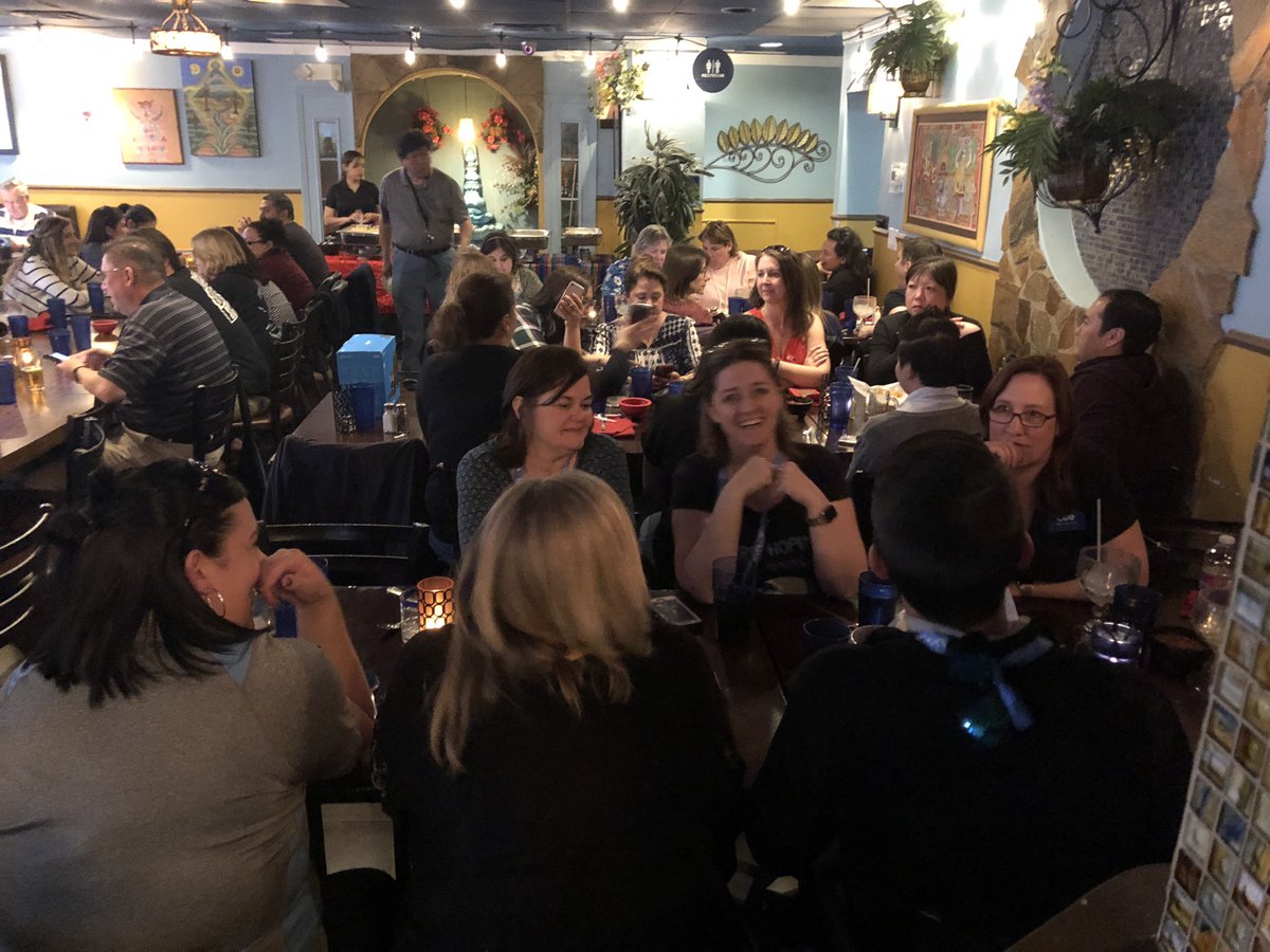 After a long day of learning, it’s nice to end the day networking with dedicated &amp; passionate educators! #sgvcue #CUE19