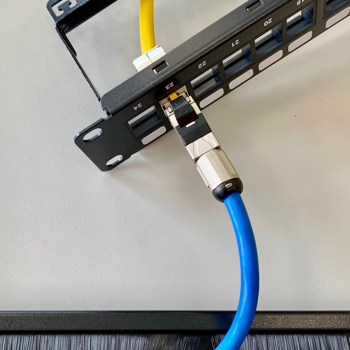 Cat6a system include blank panel, STP keystone, field terminate plug to brush manage panel, can finish every you job smoothly.