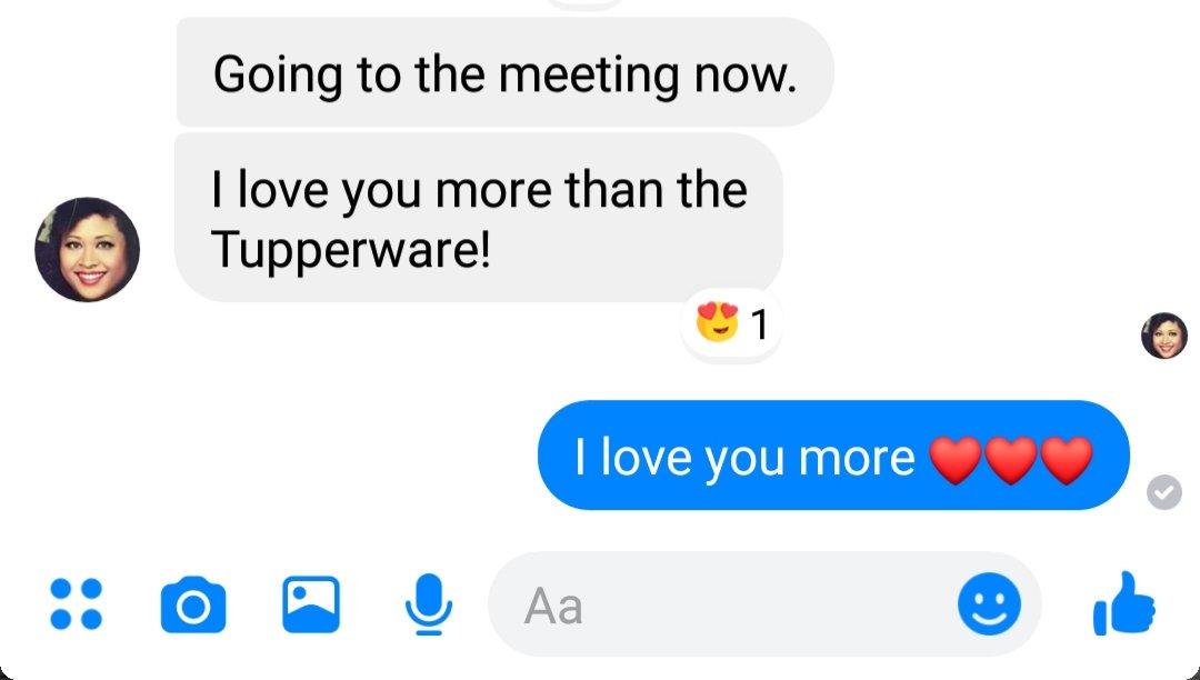 smdsn94's tweet photo. My mom called me at 8 and bitched at me about one of her tupperwares. 3 hours later she sends this #islanderprobs https://t.co/egtw2FywWs