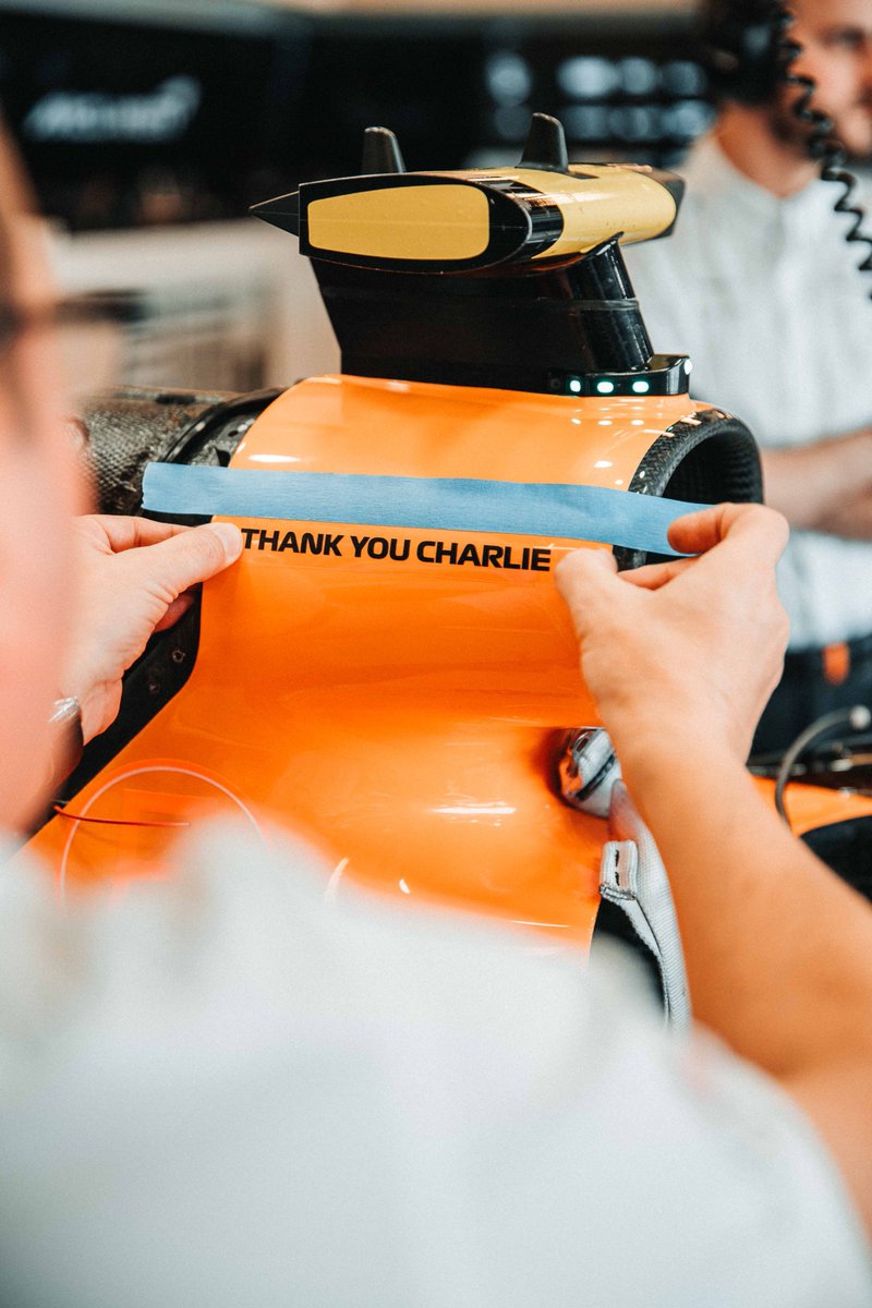 McLarenF1's tweet photo. Remembering our colleague and friend. #ThankYouCharlie https://t.co/m5s5vT8fOr