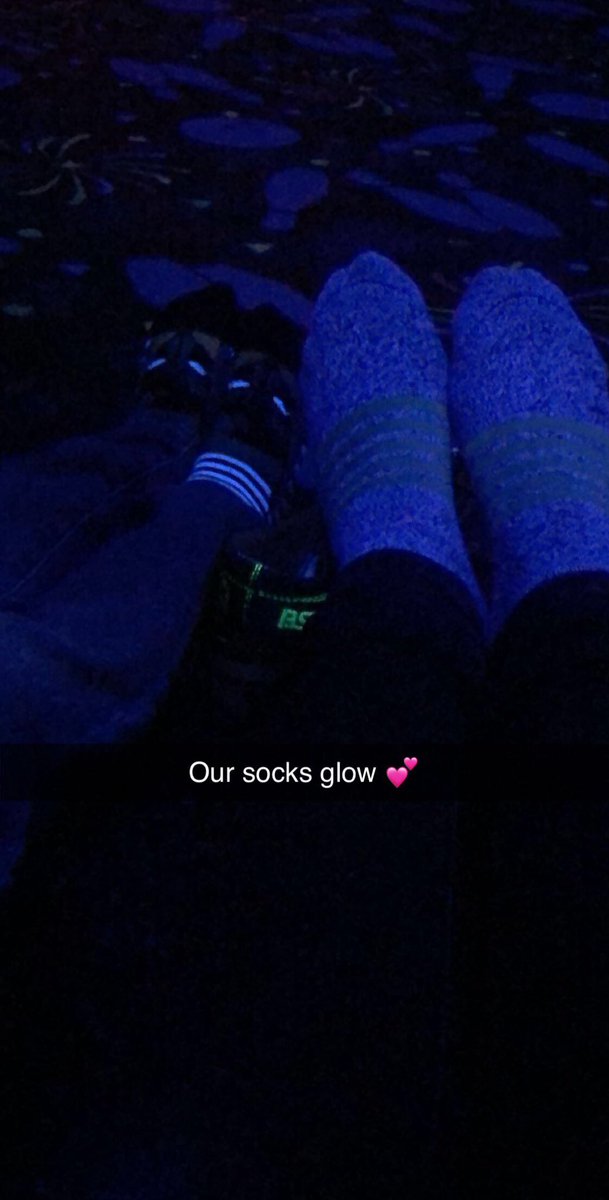 Glowing. And I don’t just mean the socks 💕