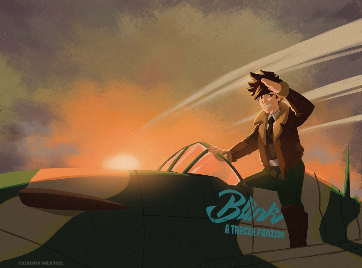 HoonterSoul's tweet photo. aaaannd I forgot to post this, I was the cover artist for the tracer fan zine!! @studio_zines I am so happy to have done the cover for this :) https://t.co/tEKvVPvlmb