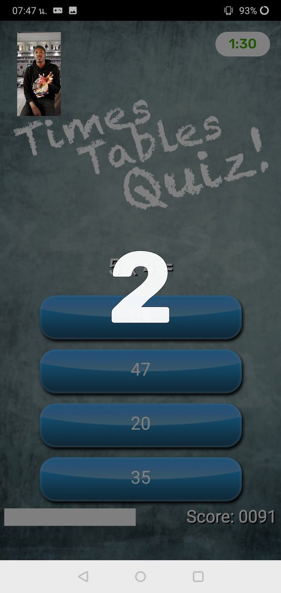phchphhphr's tweet image. some bugs on #TimesTablesQuiz #Flashbreak 
Round 1 : I got 91 points
but, a score summary shows 63 points.
So I captured the last 91 points when starting of Round 2.  That moment makes game over. lol 🤣🤣
Then, I started again on Round 2 that I got 85 points.