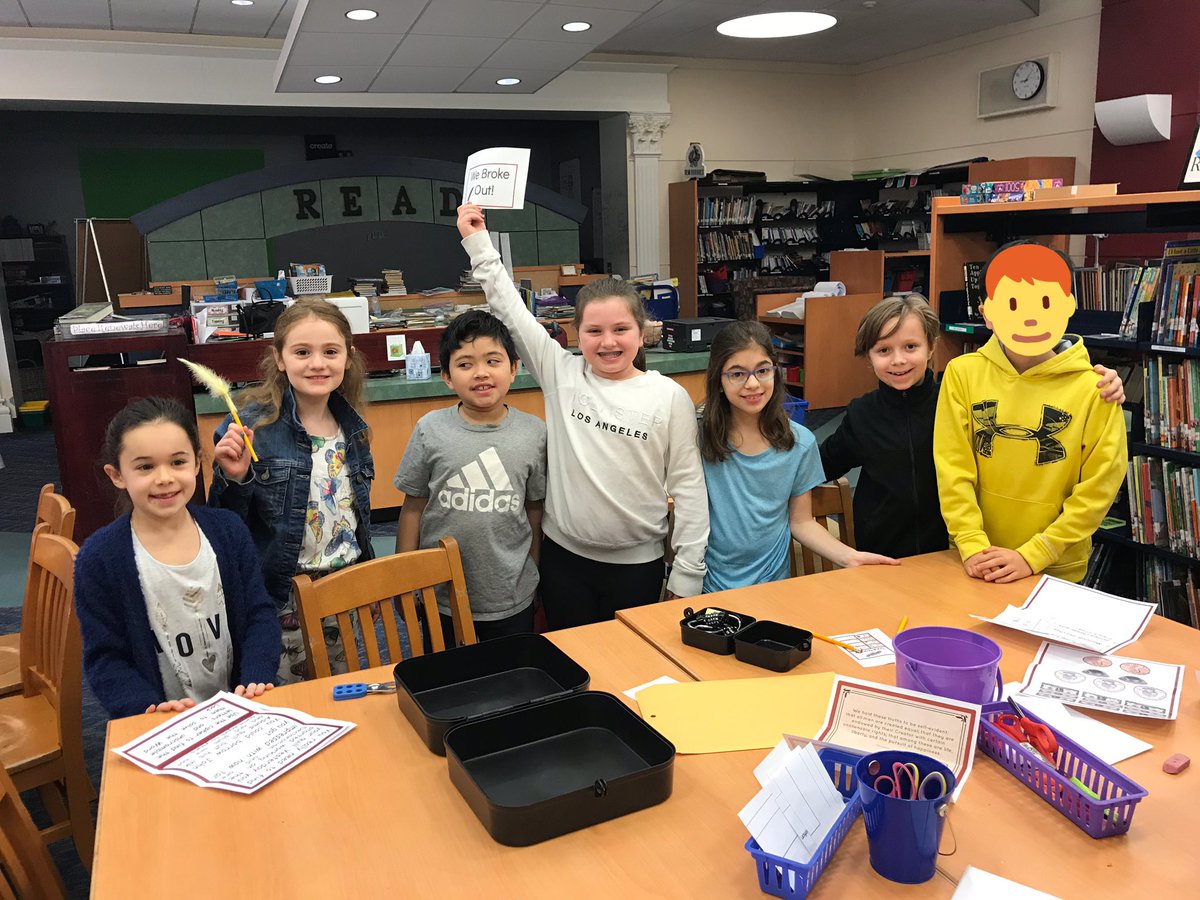 MsMoransClass3's tweet photo. They broke out! #3MorTweets #breakoutedu @LMCRoosevelt https://t.co/CAPZbZDyW2