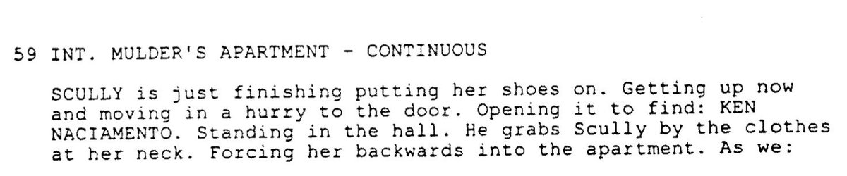 Mulder, you couldn't have waited five seconds for Scully to put her shoes on?  #XFScriptWatch  #Milagro