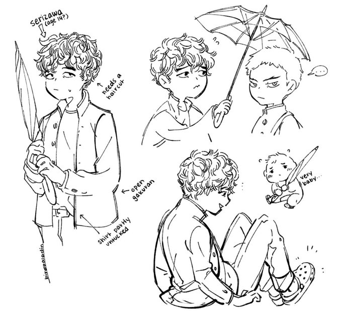 ageswap seri for a tumblr ask, hed still depend a lot on toichiro but hed eventually start working under tome and mob alongside reigen in this au 